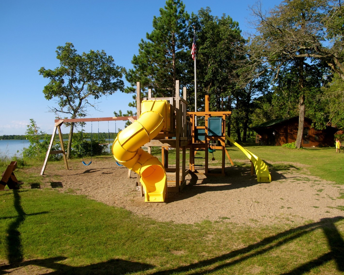 Picture of the Family Camp playground, located near the beach